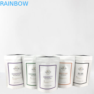 Sacs debout recouvertables avec logo personnalisé pour l'emballage de sacs de thé séchés