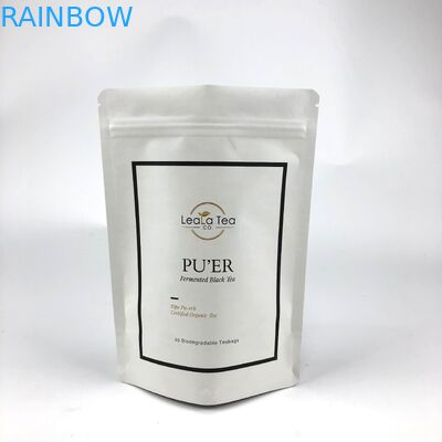 Sacs debout recouvertables avec logo personnalisé pour l'emballage de sacs de thé séchés