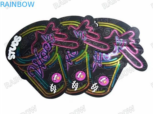 Emballage anti-odeur d'encens à base de plantes Fermeture à glissière Mylar huile de CBD herbe de chanvre sacs gravure d'impression