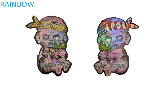 Emballage anti-odeur d'encens à base de plantes Fermeture à glissière Mylar huile de CBD herbe de chanvre sacs gravure d'impression