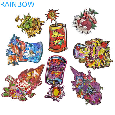 Logo personnalisé Imprimé Matte Touche douce Irrégulière Forme spéciale Emballage 3,5g Sac en aluminium à l'épreuve des enfants