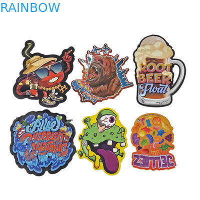 Sacs d'emballage en plastique à toucher doux en papier d'aluminium sur mesure en forme irrégulière matte 3,5 g 7 g 14 g 28 g Sacs Mylar à découpe sous pression