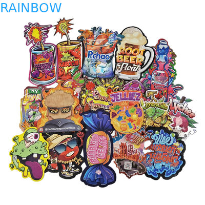 Conception personnalisée Sacs Mylar imprimés emballage en plastique à contact doux 3,5 g Sacs Mylar à découpe irrégulière Sacs emballage