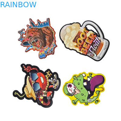 Conception personnalisée Sacs Mylar imprimés emballage en plastique à contact doux 3,5 g Sacs Mylar à découpe irrégulière Sacs emballage