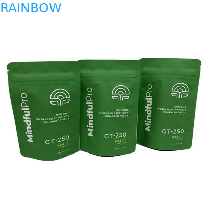 CYMK couleur d'encens à base de plantes Emballage en papier d'aluminium Stand up sac à fermeture à glissière en plastique Mylar