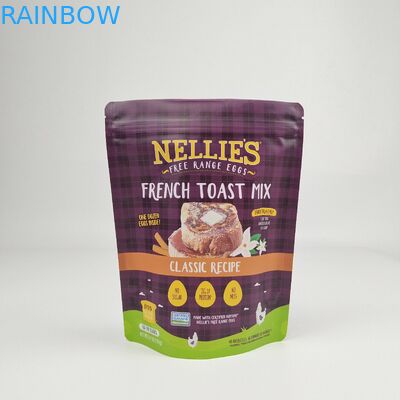 Paquet vert mat Poche debout/Paquetage en papier d'aluminium Sac à fermeture à glissière/Paquet de poudre Mylar Sacs alimentaires de stockage