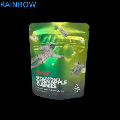 3.5 Grammes Sacs en plastique Emballage Étiquette personnalisée Imprimé CBD Cookies