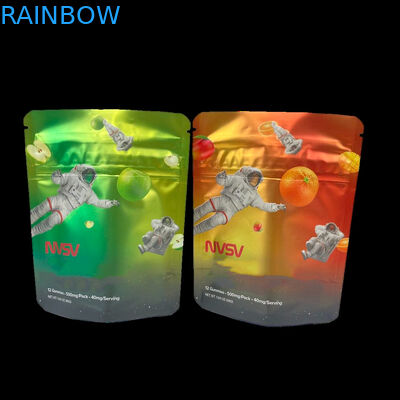 3.5 Grammes Sacs en plastique Emballage Étiquette personnalisée Imprimé CBD Cookies