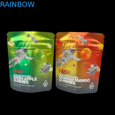 3.5 Grammes Sacs en plastique Emballage Étiquette personnalisée Imprimé CBD Cookies