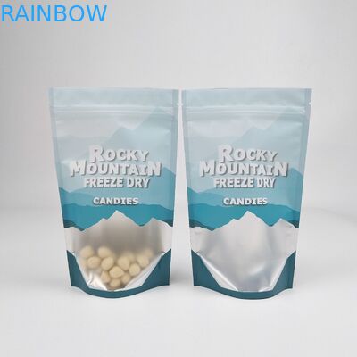 Sceaux thermiques imprimés sur mesure 250g 500g Candy Doypack anti-odeur Stand up pouch emballage en plastique Mylar Ziplock sacs