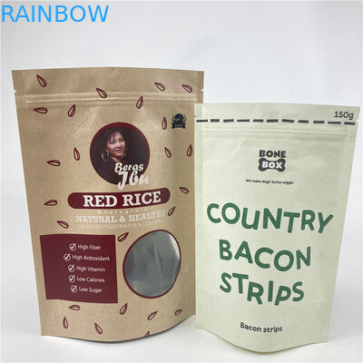 Assurance de la qualité Sac en papier d'aluminium avec fermeture à glissière