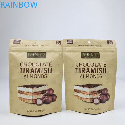 Impression numérique sur la surface de mat personnalisée Fermeture à glissière en plastique sac d'emballage de sceau alimentaire en plastique re-fermé