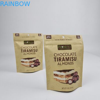 Impression numérique sur la surface de mat personnalisée Fermeture à glissière en plastique sac d'emballage de sceau alimentaire en plastique re-fermé