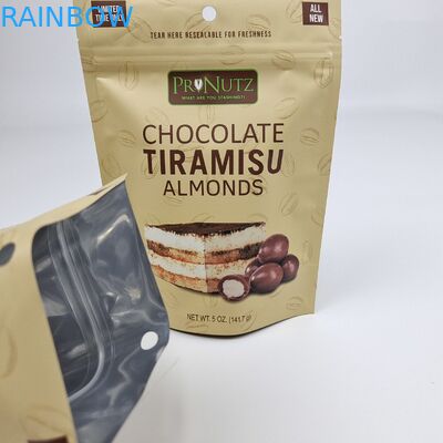 Impression numérique sur la surface de mat personnalisée Fermeture à glissière en plastique sac d'emballage de sceau alimentaire en plastique re-fermé