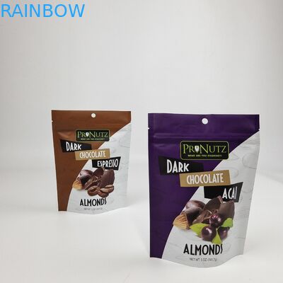 Logo personnalisé Impression numérique Sac plat à fermeture à glissière en plastique avec sacs en papier d'aluminium pour sacs de bonbons