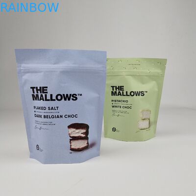 Sacoche debout avec fermeture à glissière étanche à l'odeur bonbons en caoutchouc bonbons en plastique sacs d'emballage