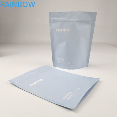 Environnemental Amical Sacoche debout de qualité alimentaire Fermeture à glissière Fermeture à glissière Sceau thermique imprimé Biodégradable alimentaire personnalisé Sac en papier kraft