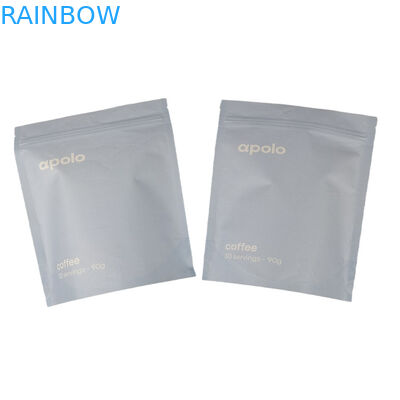 vente à chaud cuCstom Sacoche en papier kraft imprimé écologique ré-fermable pour poudre de protéine de café