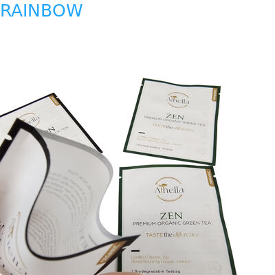 Petit sachet biodégradable imprimé sur mesure pour le thé poudre de café compostable sac Mylar recouvreable
