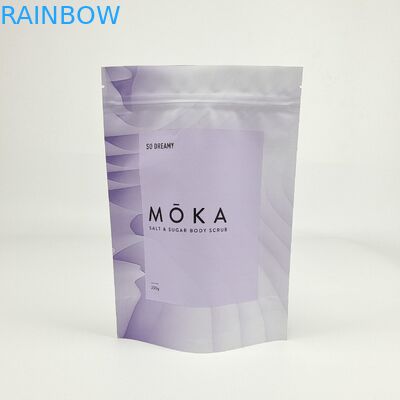 Impression numérique personnalisée Pouch de papier Kraft Stand Up Ziplock sacs en papier d'aluminium pour le corps du café