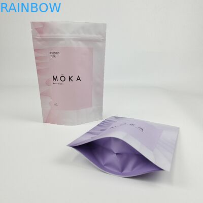 Impression numérique personnalisée Pouch de papier Kraft Stand Up Ziplock sacs en papier d'aluminium pour le corps du café