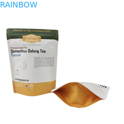 Faible MOQ Sac de papier Kraft à fermeture fermée à la fermeture à glissière personnalisé Biodégradable Sac Mylar à fermeture fermée à la fermeture pour animaux de compagnie