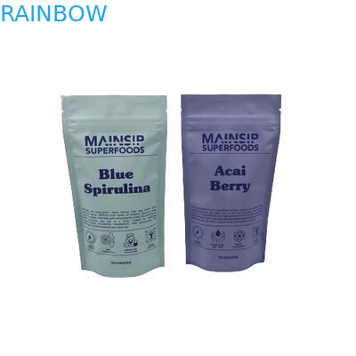 Sacs Mylar imprimés numériquement à l'odeur du café poudre emballage debout sac fermeture à glissière avec feuille d'aluminium