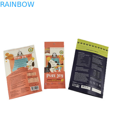 Papier kraft blanc écologique personnalisé poudre de mangue Noix pour animaux de compagnie Aliments biodégradables Fermeture à glissière Sac d'emballage en papier inodore