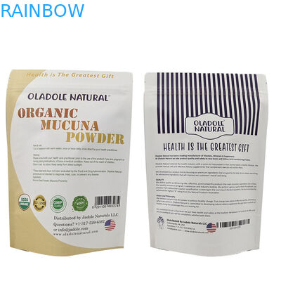 Sacs de papier kraft blancs et résistants à l'odorat pour les biscuits et les noix