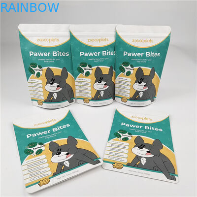 Logo personnalisé MOQ 100pcs sacs en papier kraft pour le thé biscuits gâteaux noix comestibles poudre sac d'emballage de nourriture pour animaux de compagnie