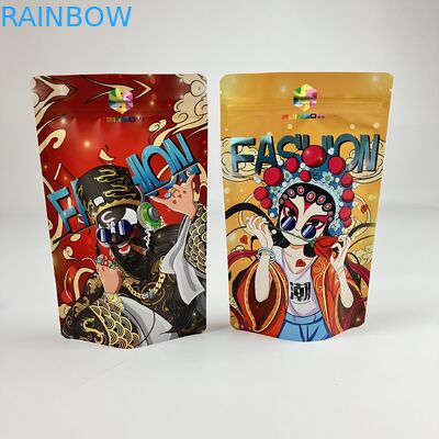 Sacs Mylar imprimés numériquement Matte VMPET Sac à fermeture à glissière anti-odeur CMYK Pantone 250g