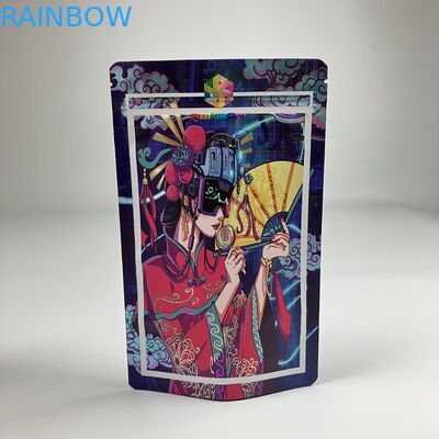 Sacs Mylar imprimés numériquement Matte VMPET Sac à fermeture à glissière anti-odeur CMYK Pantone 250g