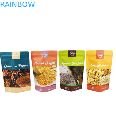 Matte Finition 250g Sac en plastique pour assaisonnement emballage sac de condiments de qualité alimentaire