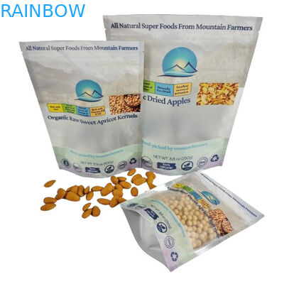 Vente en gros de sacs en plastique recouvertables sur mesure Emballage de thé Stand Up Pouch Zip Lock Bag