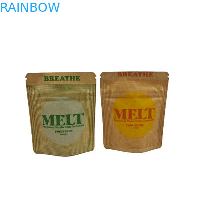 Sac personnalisé écologique biodégradable Packaging Kraft Cosmétique Stand Up Pouch