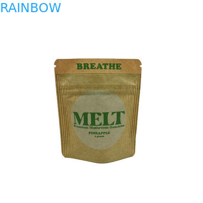 Sac personnalisé écologique biodégradable Packaging Kraft Cosmétique Stand Up Pouch