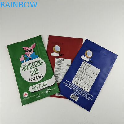 Fabricant Taille personnalisée Stockage Sac à collations Emballage Matte Foil d'aluminium Stand Up Pouch Sac à emballage Ziplock