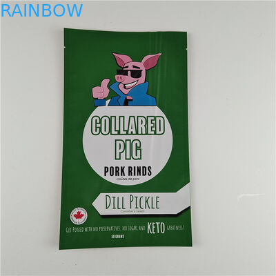 Fabricant Taille personnalisée Stockage Sac à collations Emballage Matte Foil d'aluminium Stand Up Pouch Sac à emballage Ziplock