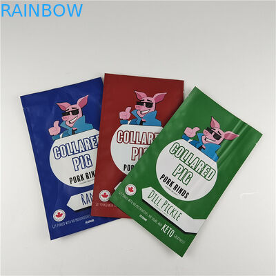 Fabricant Taille personnalisée Stockage Sac à collations Emballage Matte Foil d'aluminium Stand Up Pouch Sac à emballage Ziplock