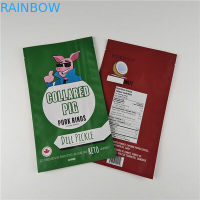 Fabricant Taille personnalisée Stockage Sac à collations Emballage Matte Foil d'aluminium Stand Up Pouch Sac à emballage Ziplock