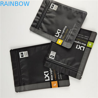 Logo personnalisé de haute qualité imprimé sacs de scellés à trois côtés pour les soins dentaires emballage avec des matériaux écologiques et sûrs