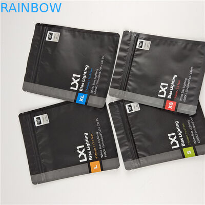 Logo personnalisé de haute qualité imprimé sacs de scellés à trois côtés pour les soins dentaires emballage avec des matériaux écologiques et sûrs