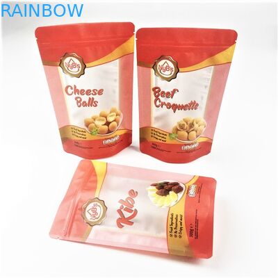 Sac d'emballage pour aliments pour animaux de compagnie avec gâteau pour animaux debout