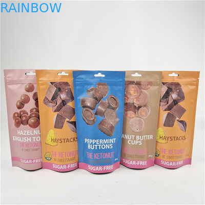 Logo personnalisé de haute qualité imprimé Lamination avancée Sac à fermeture à glissière debout pour l'emballage de sacs à collations