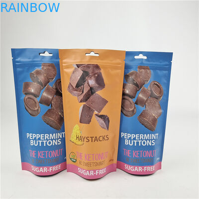 Logo personnalisé de haute qualité imprimé Lamination avancée Sac à fermeture à glissière debout pour l'emballage de sacs à collations