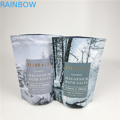 Vente à chaud Impression numérique personnalisée Ligne de larmes facile Mylar Sachet de sac d'emballage de gommage du corps