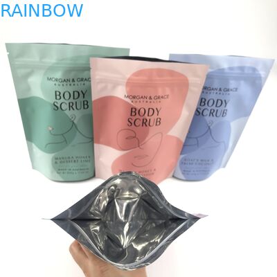 Sac de gommage corporel personnalisable sac d'emballage cosmétique de différentes tailles
