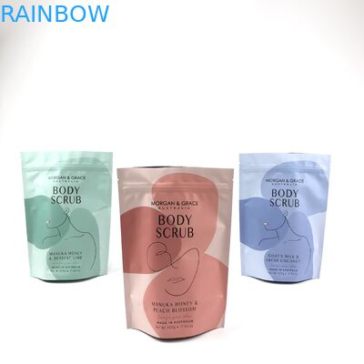 Sac de gommage corporel personnalisable sac d'emballage cosmétique de différentes tailles