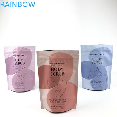 Sac de gommage corporel personnalisable sac d'emballage cosmétique de différentes tailles