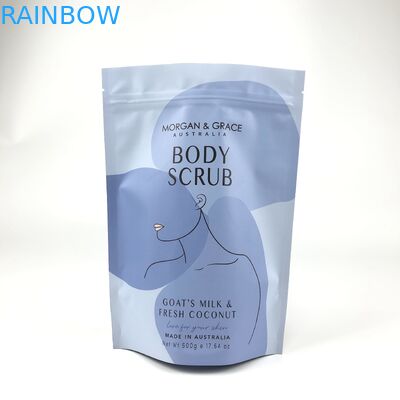 CDR AI PSD Fichier de conception PDF Sacs de sel de bain Mylar pour les cosmétiques Sachet personnalisé